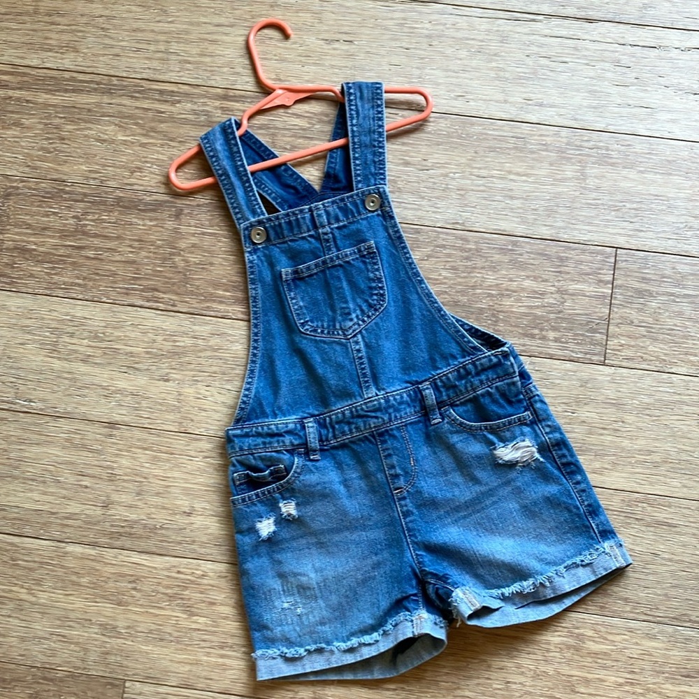 Children’s Place Denim Shortalls Size 6/7